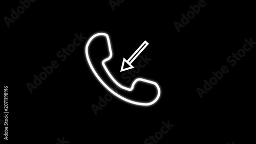 Outgoing call phone icon animation