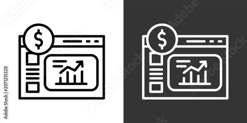 Foto Fundamental Black And White Multiple Style Icon Set Collection Pack Vector Illus