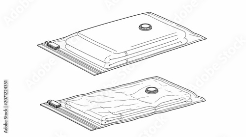 Stacked transparent plastic containers with lids.