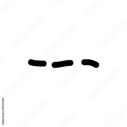 Dashed line symbol icon