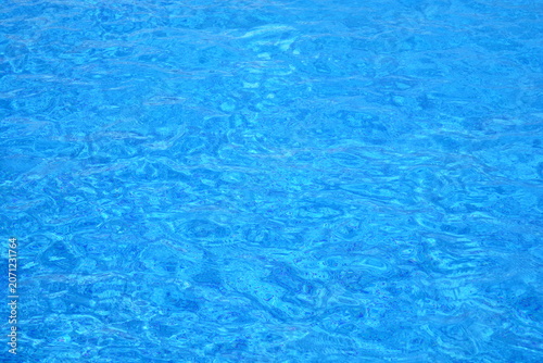 Blue Swimming Pool Water Texture with Gentle Ripples