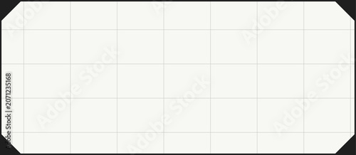 Tableau sur toile Blank grid template with alternating dark and light edges in rectangular frame l
