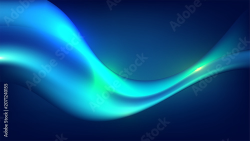 Abstract blue wave backgrou...