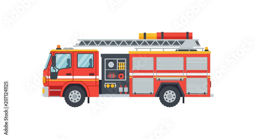 Fire Truck Emergency Response Vehicle.