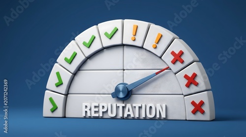Reputation crisis and bad public relations warning concept