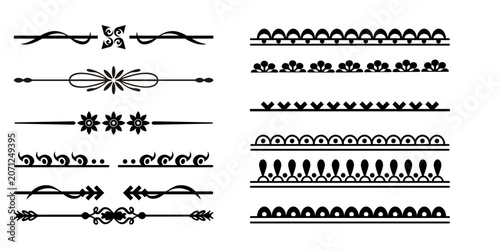 Elegant decorative divider and border collection featuring ornamental lines, flourishes, and vintage separators. Ideal for invitations, certificates, websites, branding, and graphic design projects.