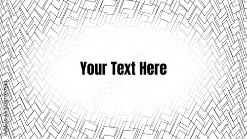 Geometric line frame background with text copy space