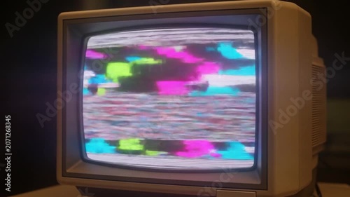 Retro TV Static Screen Glitch