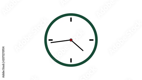 Futuristic Digital Clock with Glowing Time Display Animation