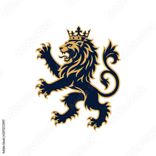 Crowned Rampant Lion