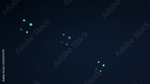 clean abstract medical science molecular motion background