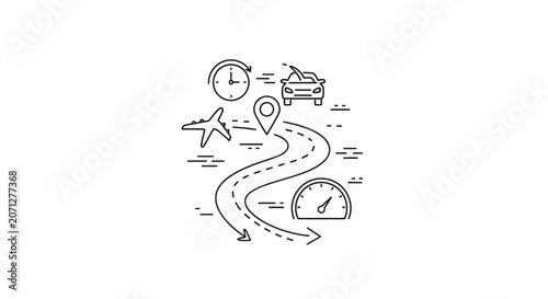Travel planning and route optimization with different transportation modes.