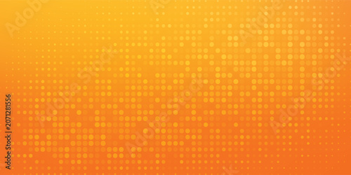 Modern vibrant gold gradient backdrop with fading circular dot matrix texture