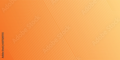 Abstract orange and yellow gradient background with dynamic diagonal lines pattern EPS10