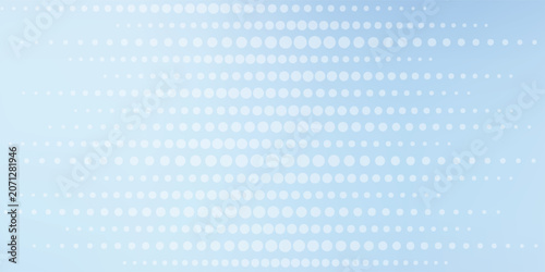 Abstract light blue and white halftone dots pattern background eps10