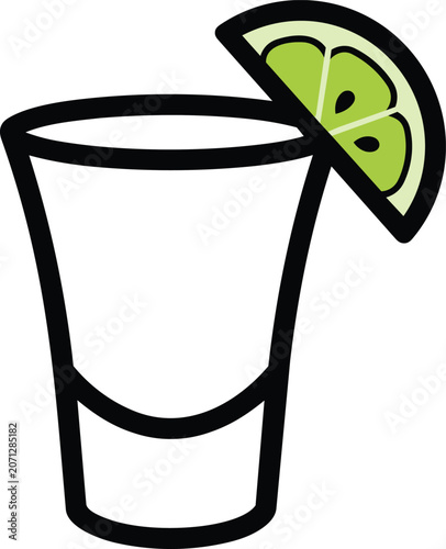 Illustration set of a coffee cup, tea cup, and glass of water