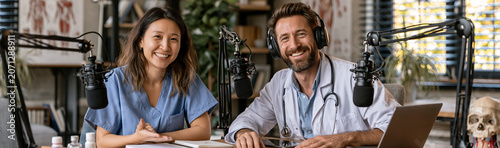 Podcast Hosts in Studio: A ...