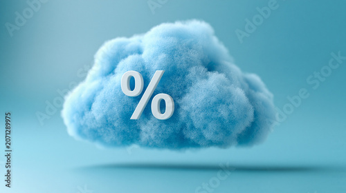 Percentage Symbol on Cloud:...