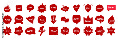 Red promotional new tag collection