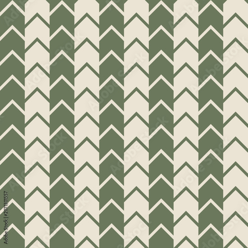 Seamless Japanese Yagasuri Arrow Feather Pattern Vector Sage