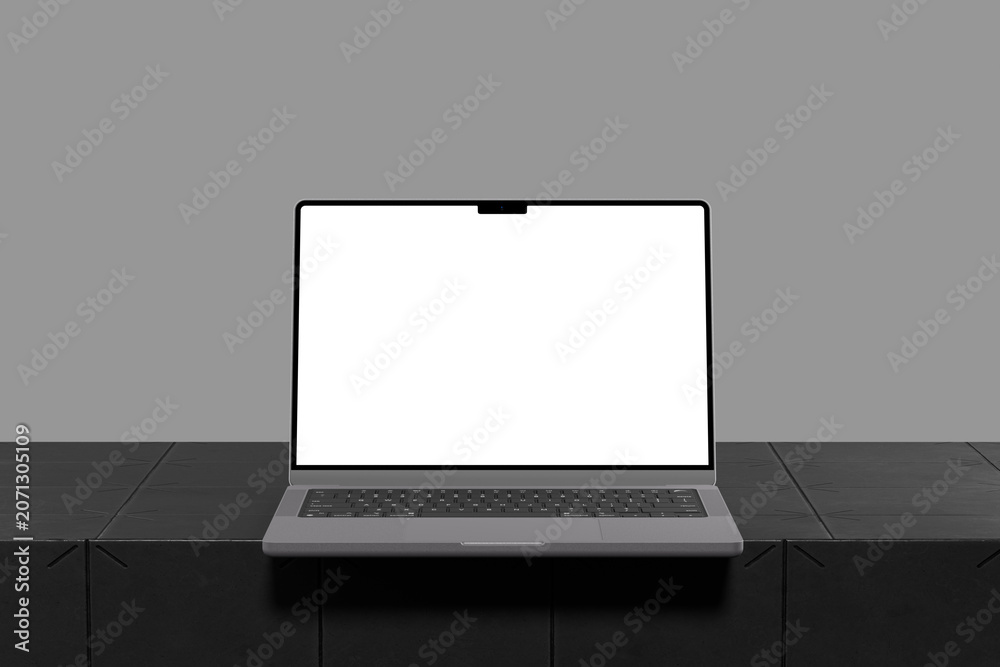 Obraz premium Elegant Laptop Display Mockup for Website and App Showcase