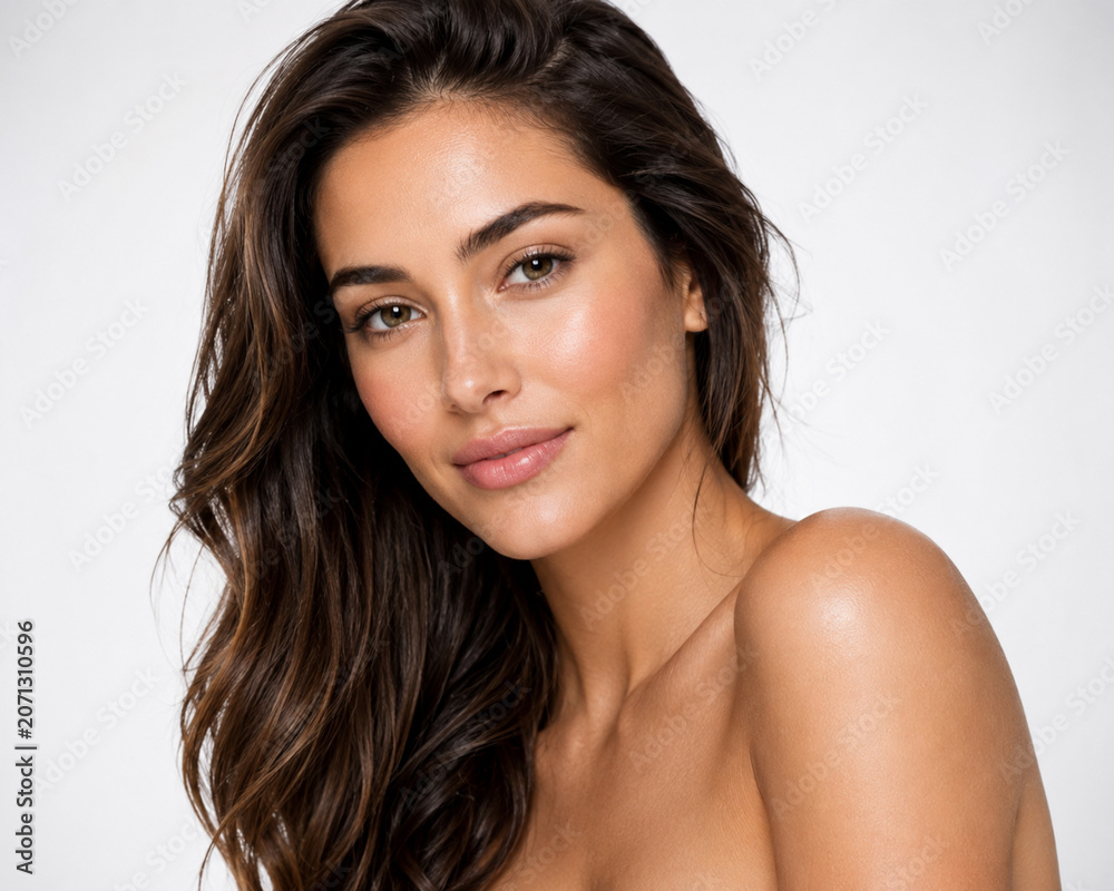 Naklejka premium Woman with beauty