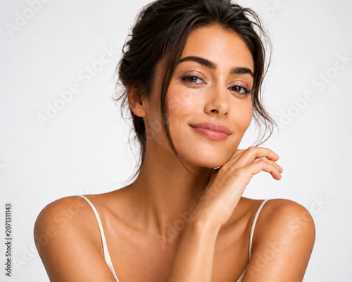 Woman with best skin