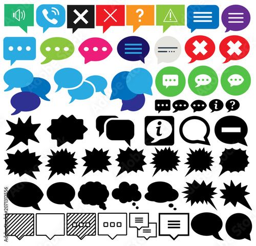 Chat and Speech Ballons Models