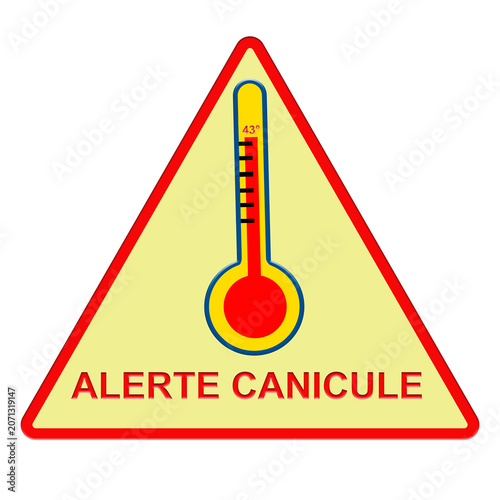 panneau alerte canicule, PNG fond transparent