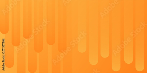 Professional graphic design background with minimalist rounded line elements in orange.