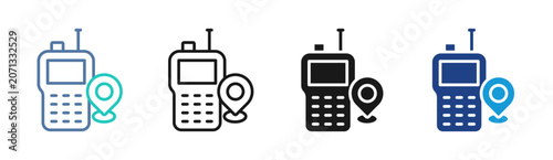Plumbing Locator icon set multiple style collection