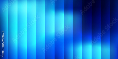 Abstract blue gradient background with vertical stripes and glowing light effects.