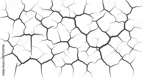 Canvas-taulu Cracked earth texture representing dry parched ground