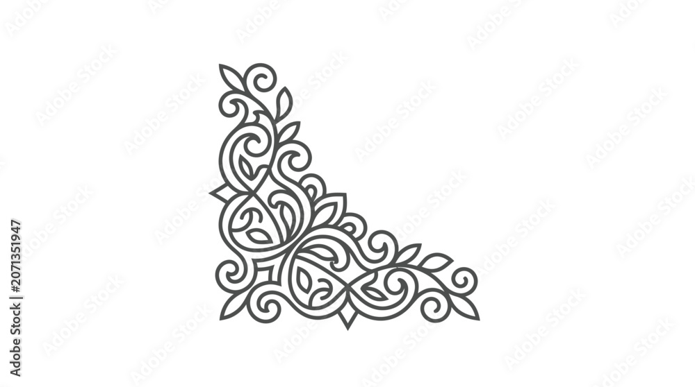 Obraz premium Intricate Floral Lace Ornate Design.