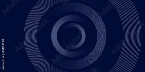 abstract dark blue background with circles. Vector Eps10