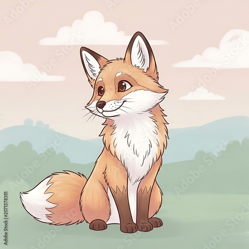 red fox cartoon