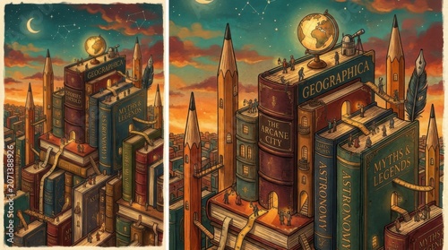 Fantasy City Of Books