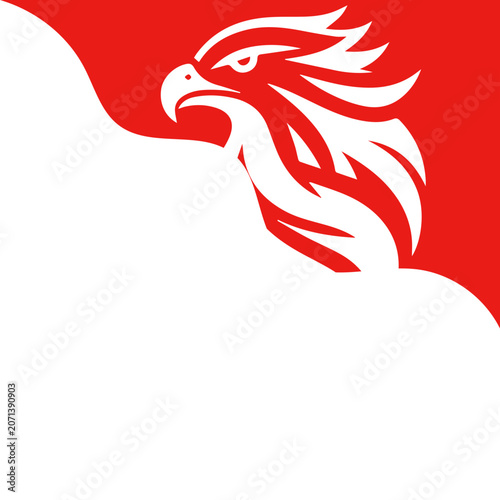 Garuda Silhouette Corner Frame