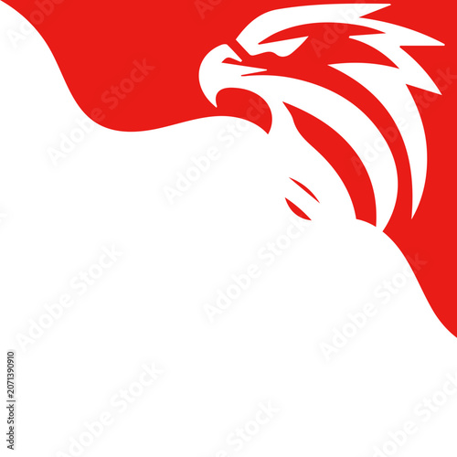 Garuda Silhouette Corner Frame