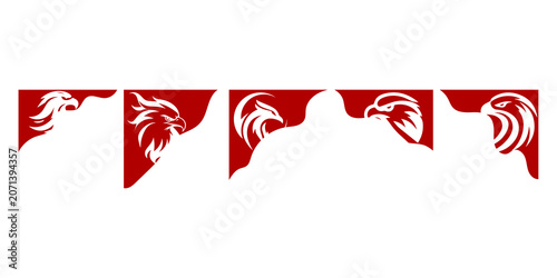 Garuda Silhouette Corner Frame