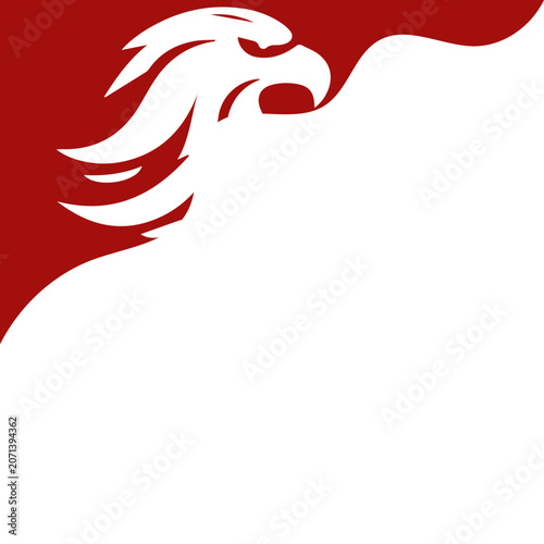 Garuda Silhouette Corner Frame