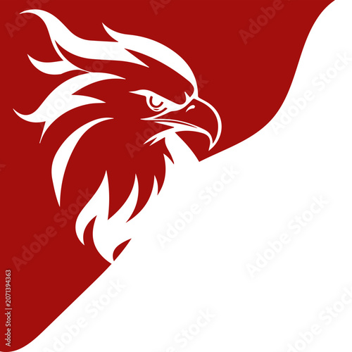 Garuda Silhouette Corner Frame