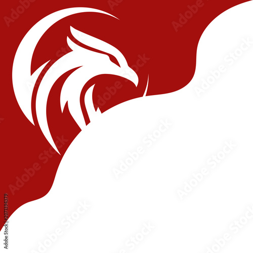 Garuda Silhouette Corner Frame