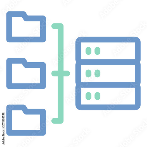 data management dual tone icon
