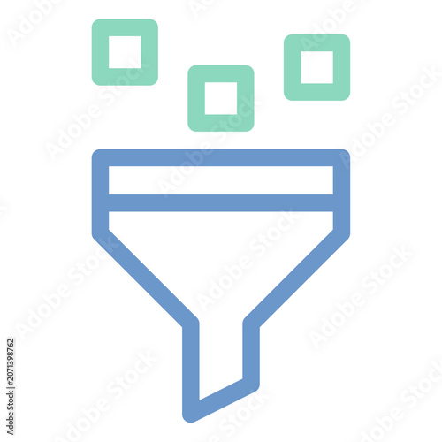 data filter dual tone icon