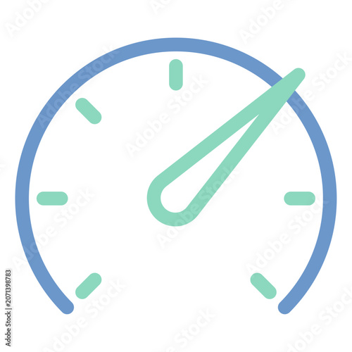 speedometer dual tone icon