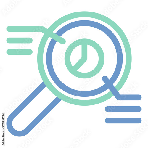 data analysis dual tone icon