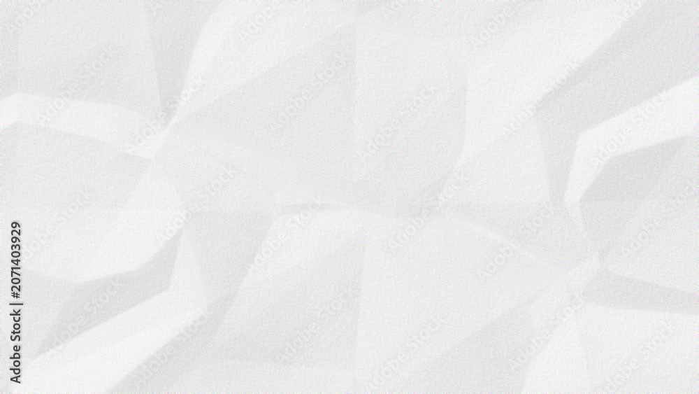 Fototapeta premium Subtle abstract background with gentle white crumpled paper texture and soft shadows.