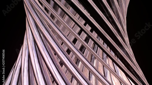 Luxury Abstract 3D Flow with Lines. Geometric Twisted Stripes Animation – Modern Abstract Design. Abstract Background for VJs, Motion Designers, and Event Visuals	
