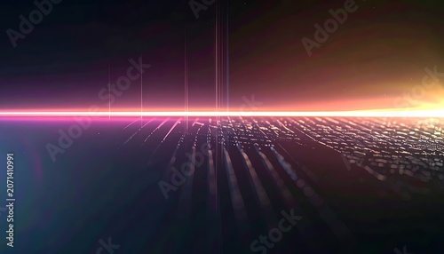 Vibrant orange light on water surface.